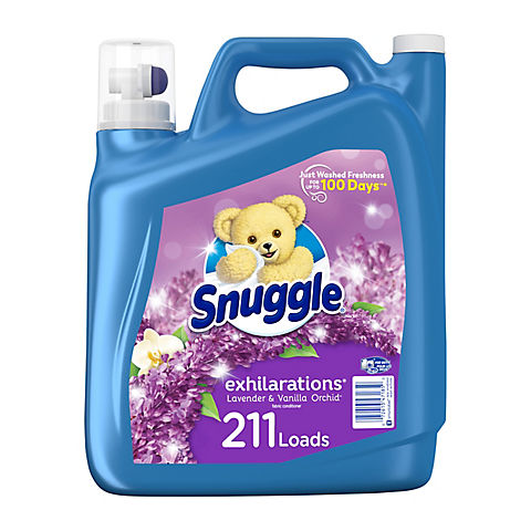 Snuggle Exhilarations Liquid Fabric Softener,  Lavender and Vanilla Orchid,  180 fl. oz.,  211 Loads