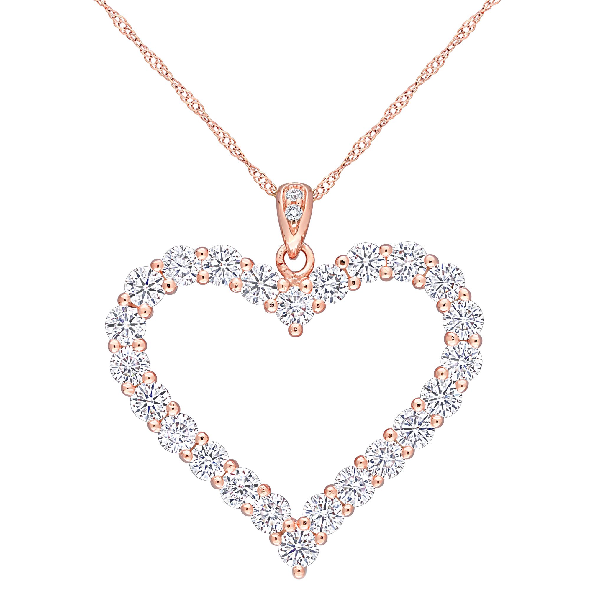 Kohls diamond hot sale heart necklace