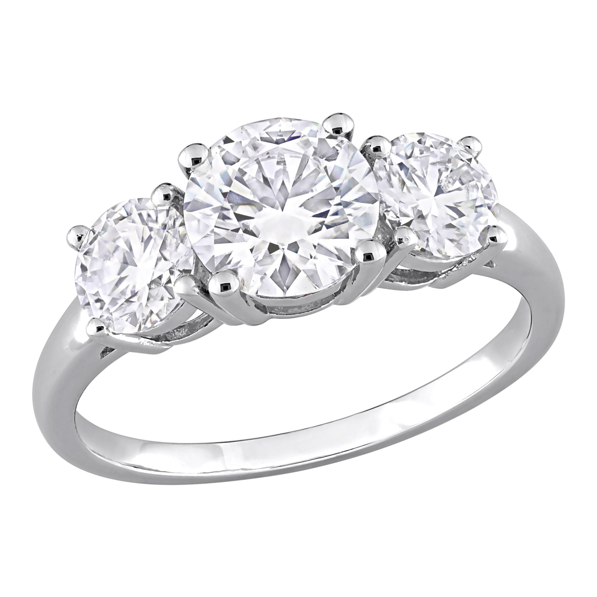 Sterling Silver Moissanite Engagement Rings for Women – MomentWish