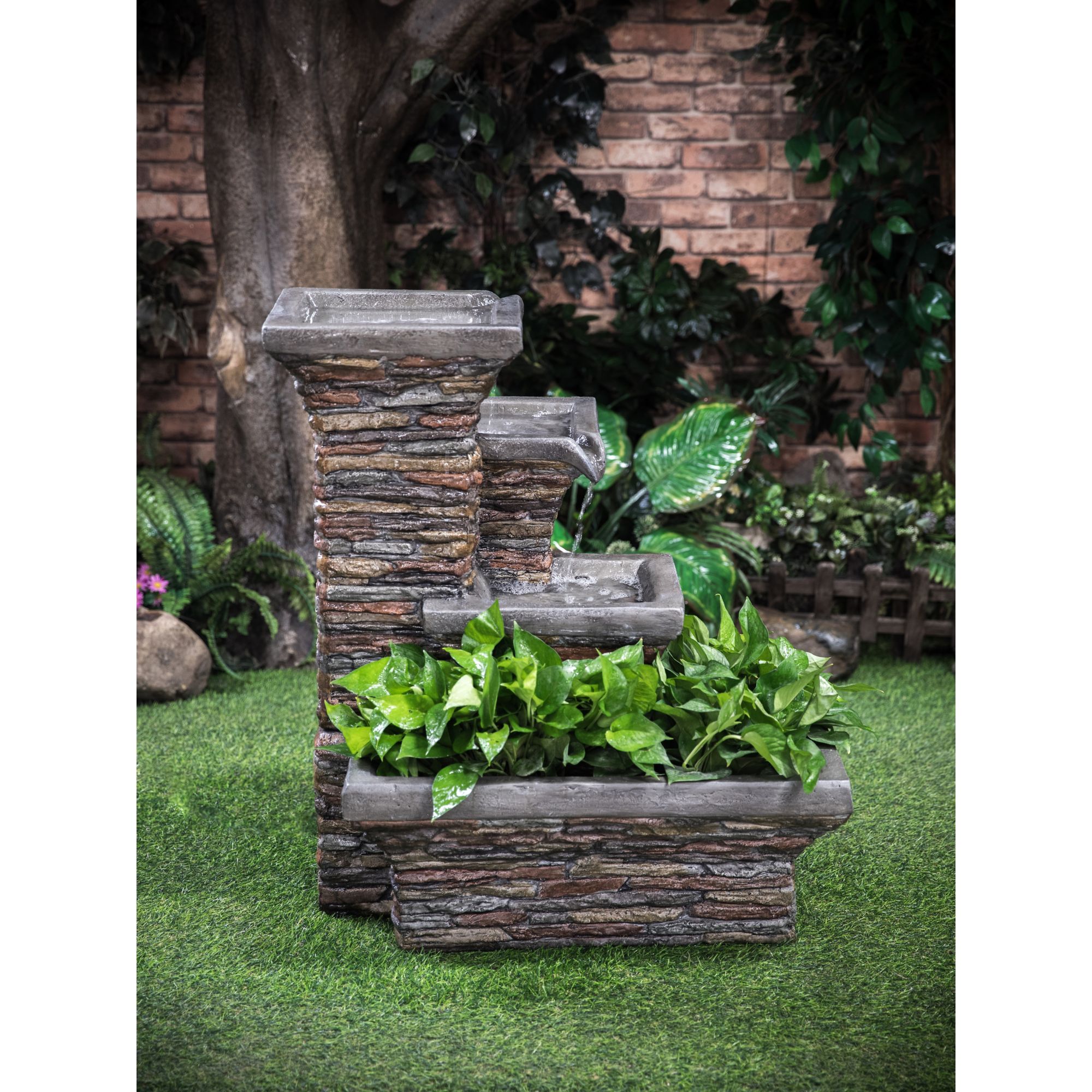 Sienna Cement Outdoor Planters