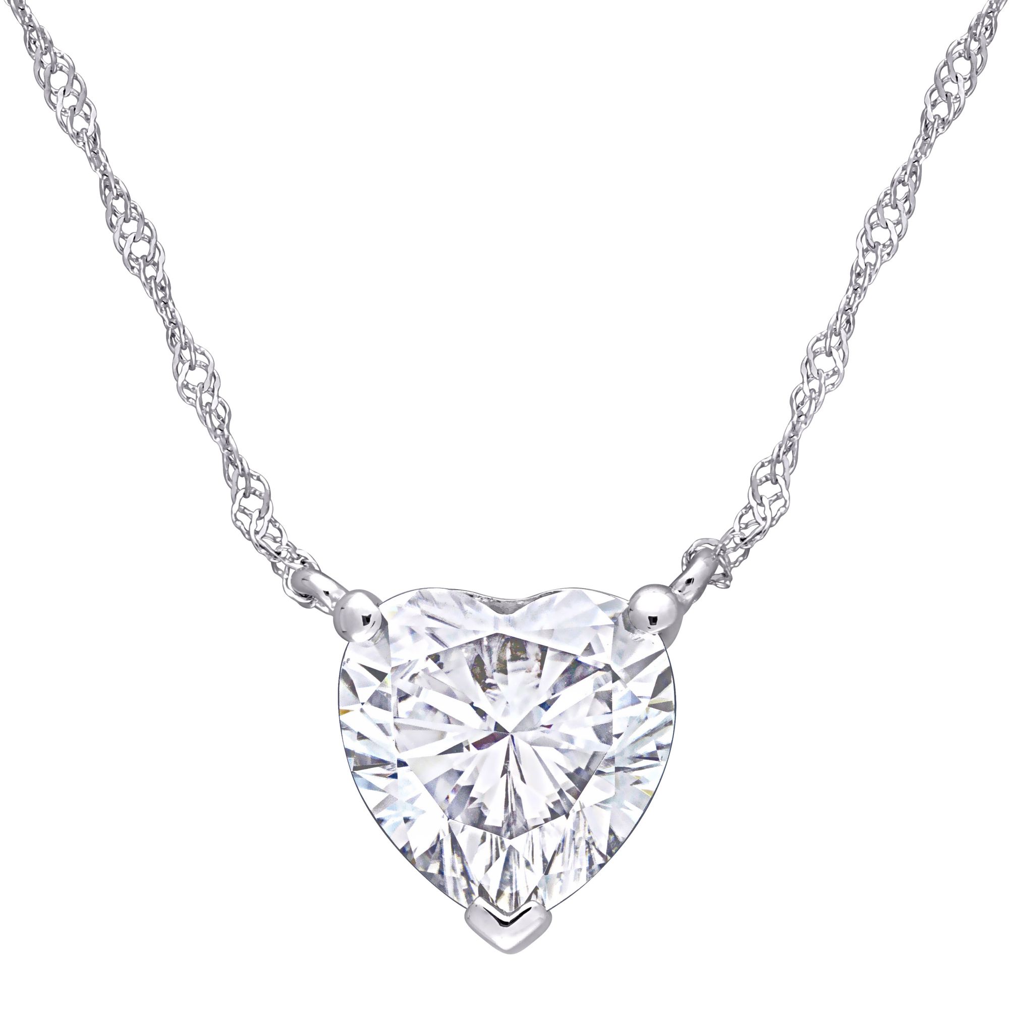 Moissanite store gold necklace