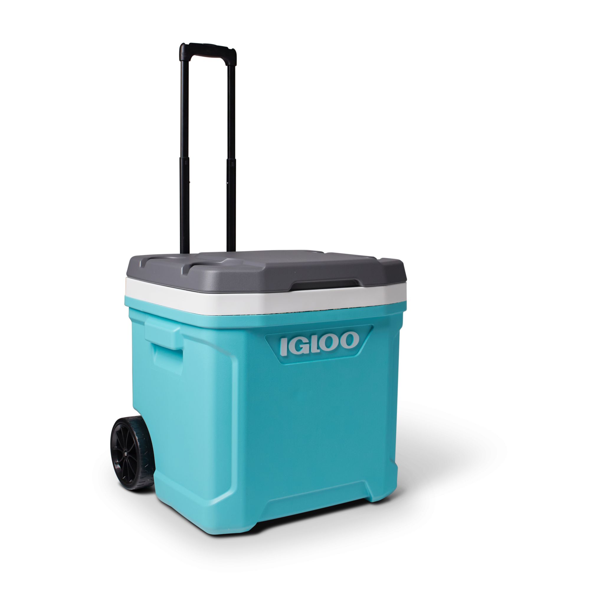  Igloo Ice Cube 60 Quart Roller Cooler , Ocean Blue