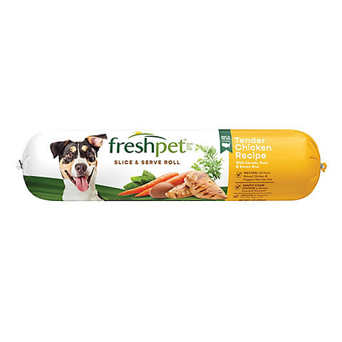 Freshpet Select Tender Chicken with Vegetables & Brown Rice Dog Food, 1 lb.