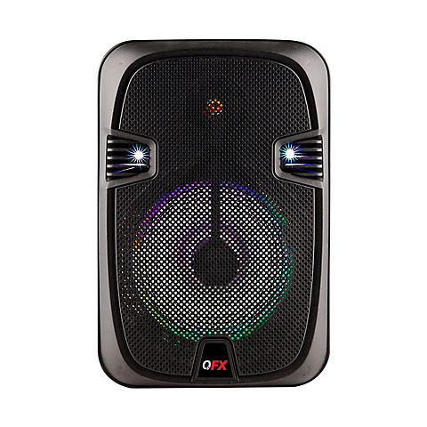 QFX 12" Rechargeable Bluetooth Speaker with Party Lights