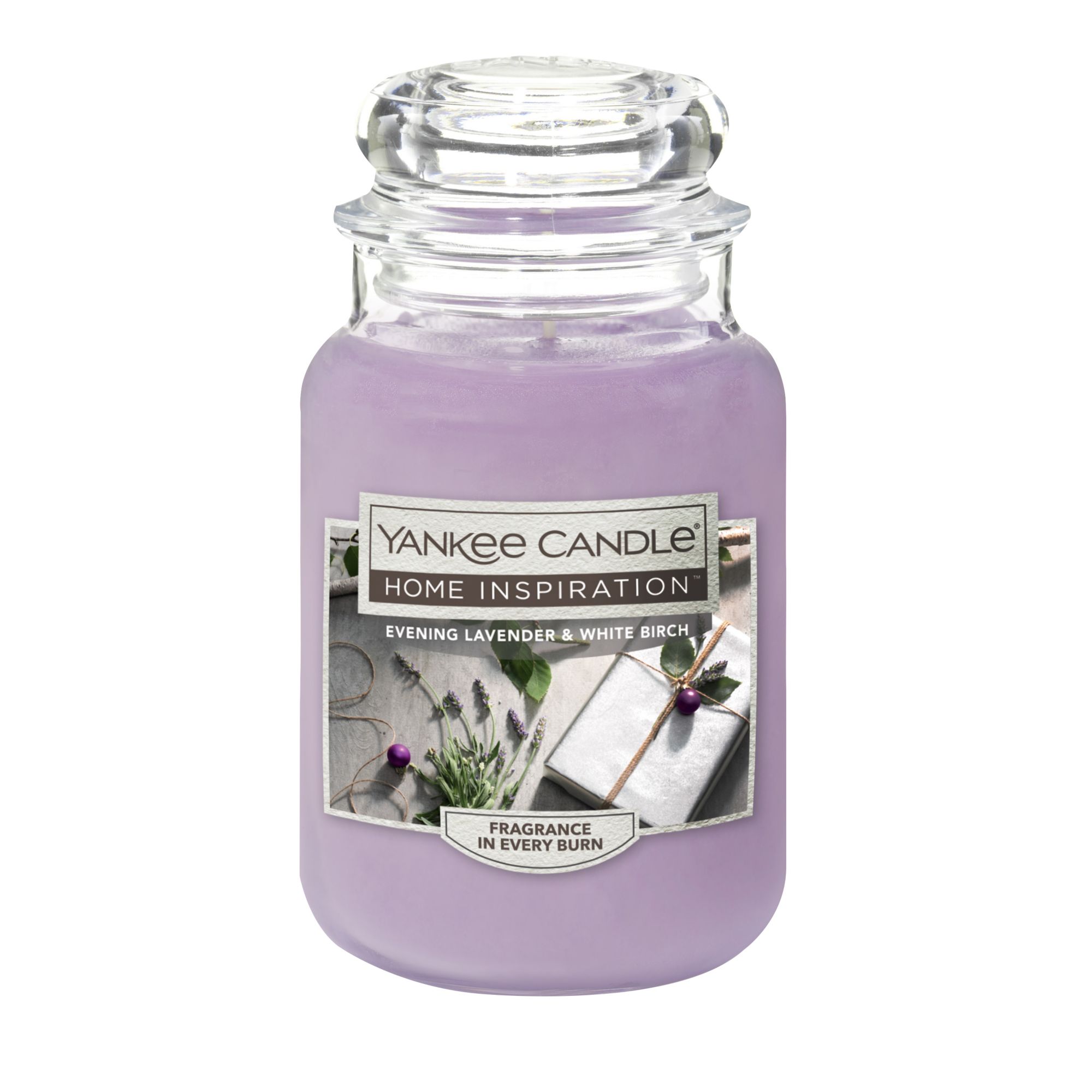 Yankee Candle Home Inspirations Evening Lavender and White Birch Candle ...