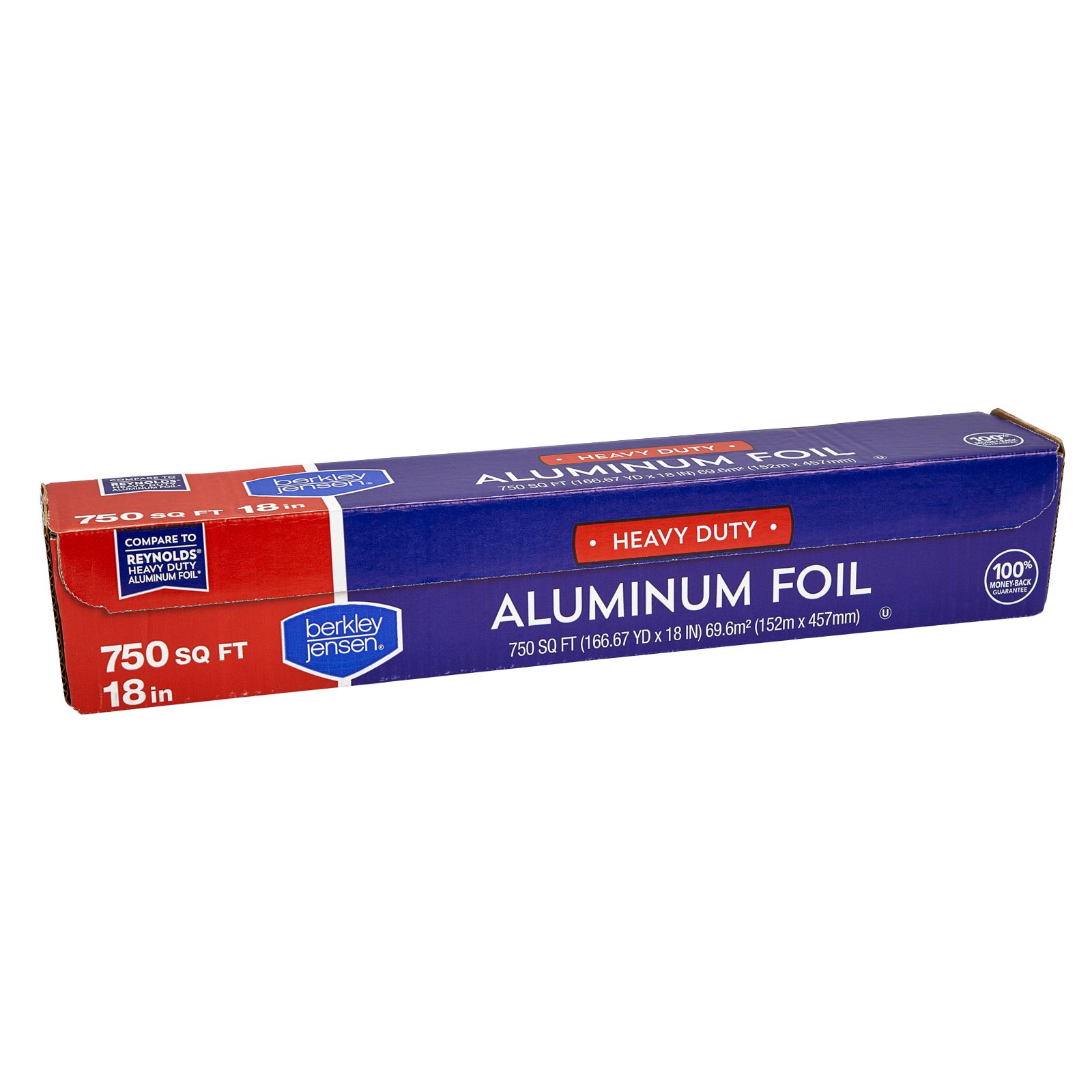 Heavy Duty Aluminum Foil Roll, 18 x 1,000 ft, Silver