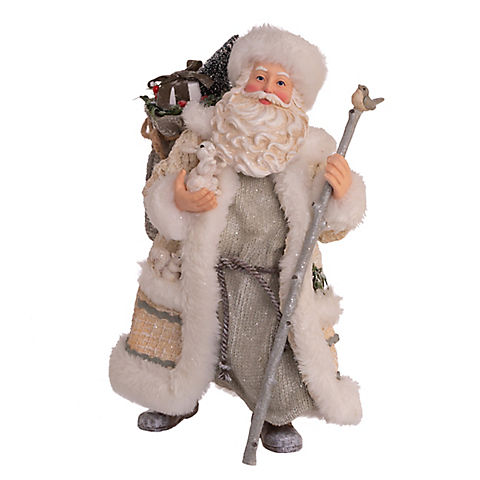 Kurt Adler 10.5" Fabriché Snowy Woods Santa