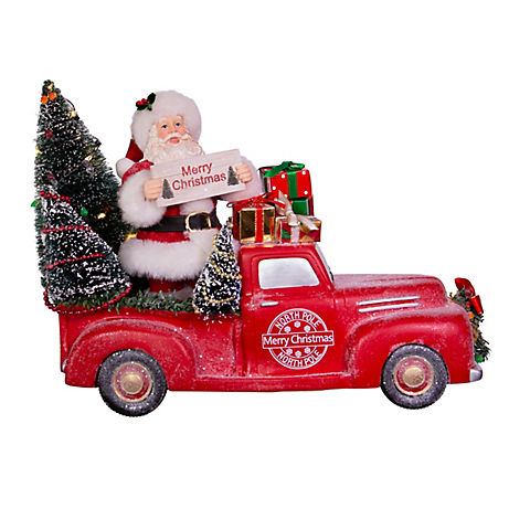 Kurt Adler 10" Santa in Truck