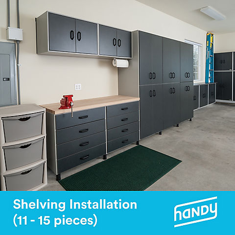 Handy Shelving Assembly and Installation Service, 11-15 pieces