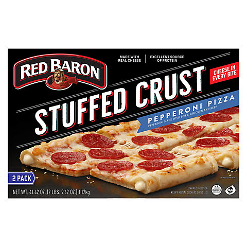 Red Baron Stuffed Crust Pepperoni, 2 pk./41.42 oz.