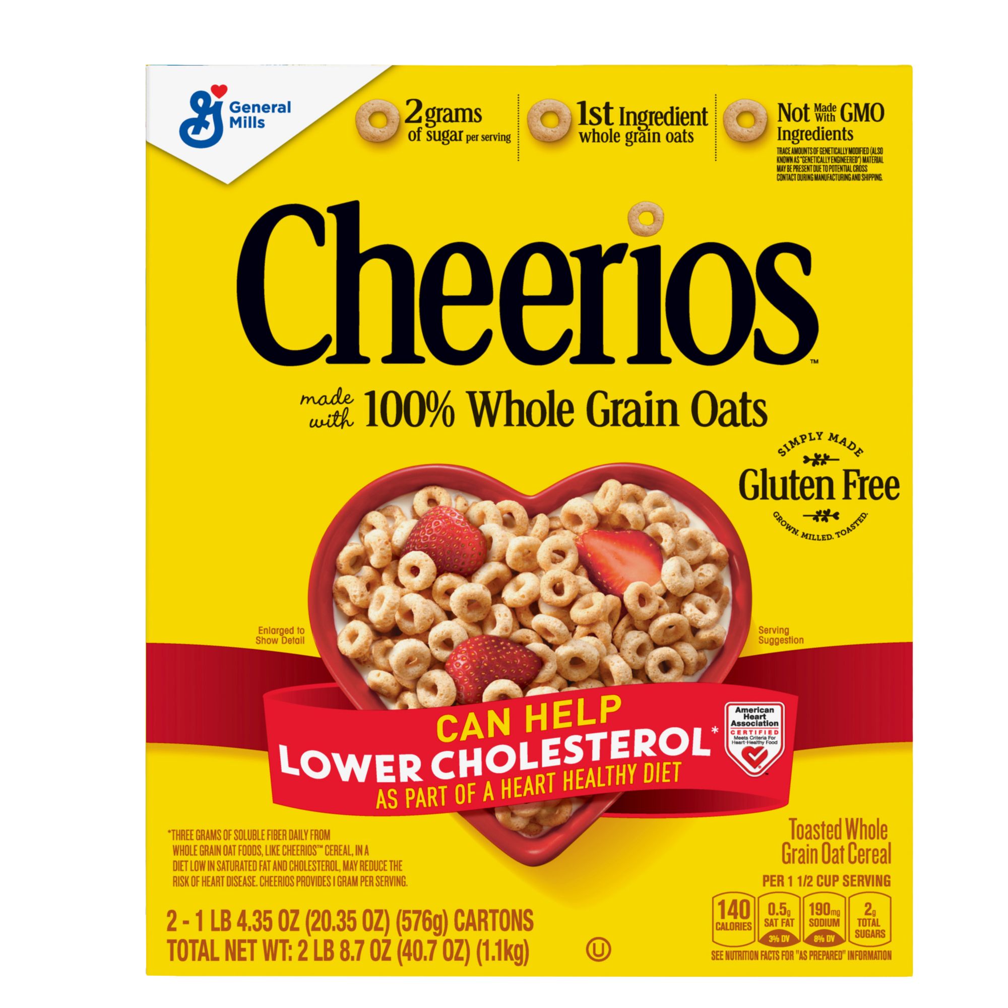 Honey Nut Cheerios Breakfast Cereal Cup 1.8 oz