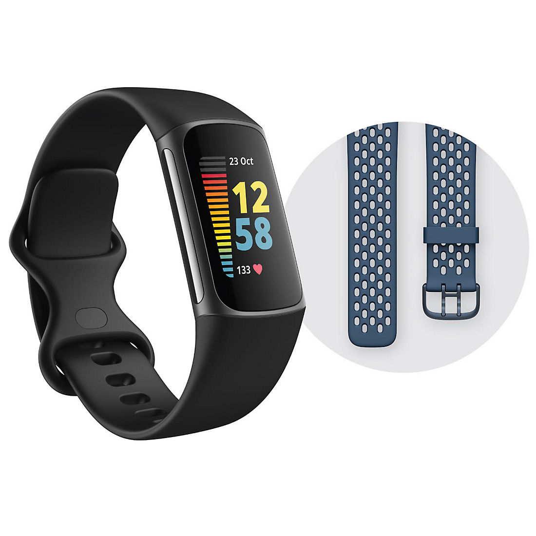 Fitbit Charge 3 Advanced Fitness Activity Tracker Touchscreen bundle,Swim Proof 