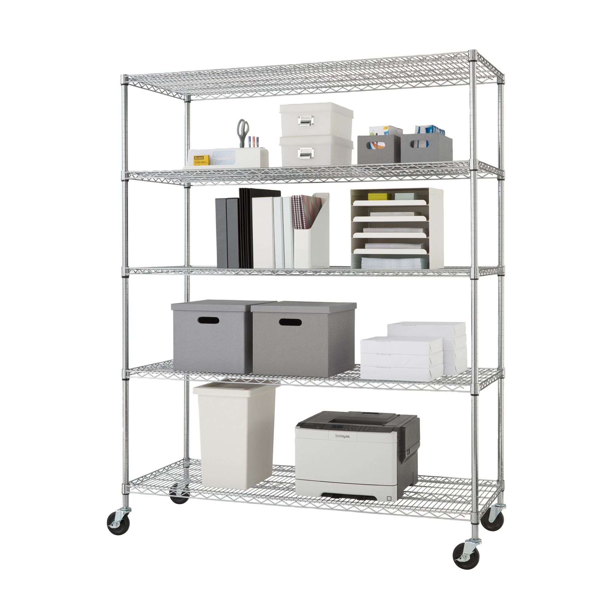 Trinity Basics EcoStorage 5-Tier Pantry Rack - Chrome