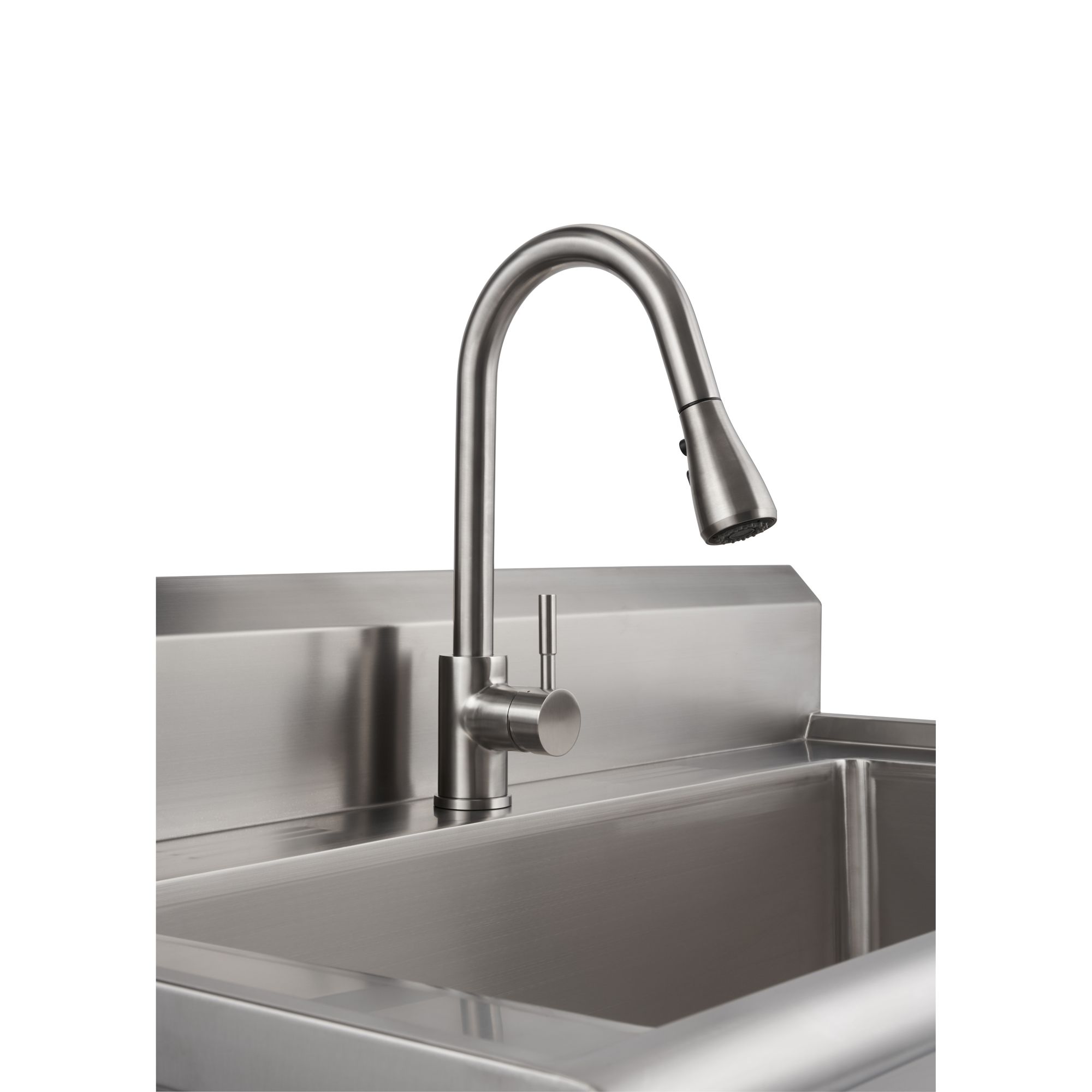 TRINITY Stainless Steel Utility Sink w/ Faucet, NSF Certified