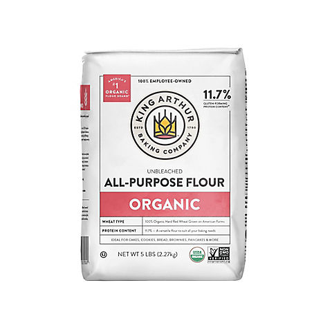 King Arthur Flour 100% Organic All-Purpose Flour, 5 lbs.