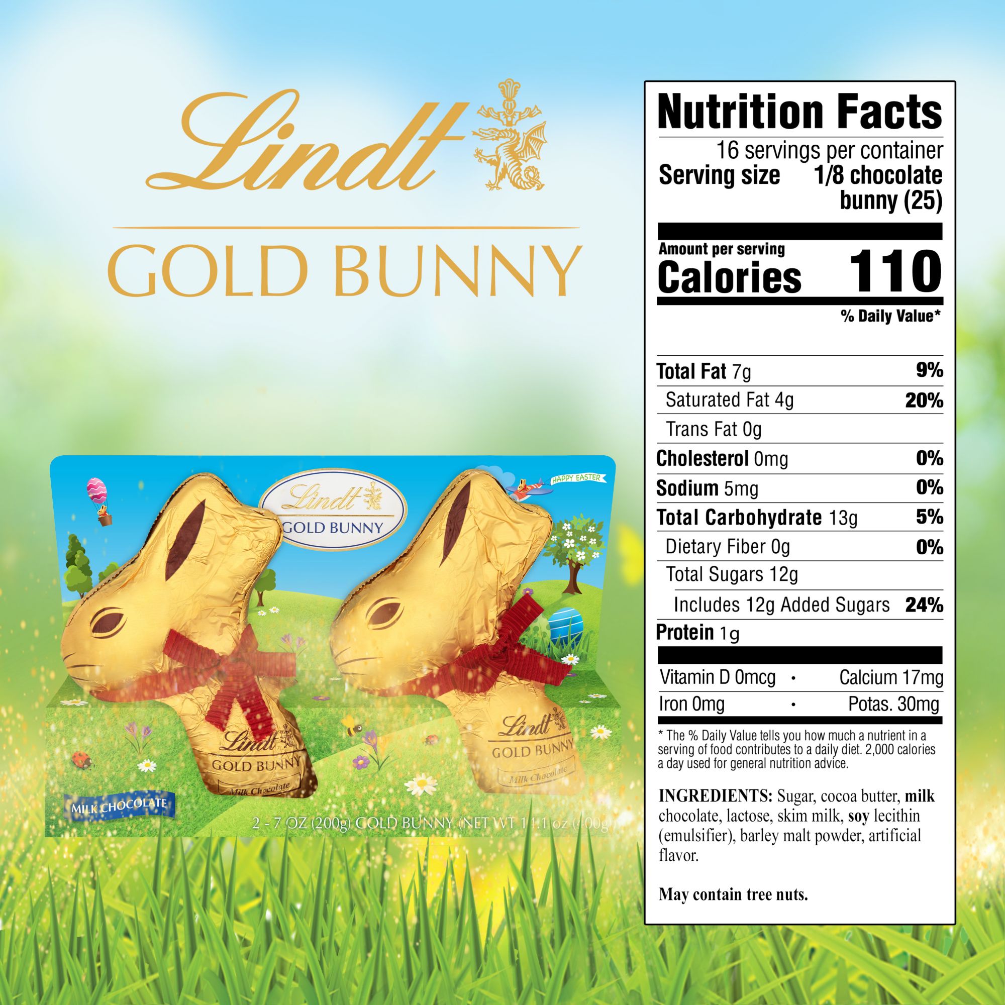 Lindt Easter Gold Bunny Duo, 14 oz.