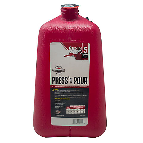 Garage Boss Press N Pour Gas Can, 5 gal. - Red