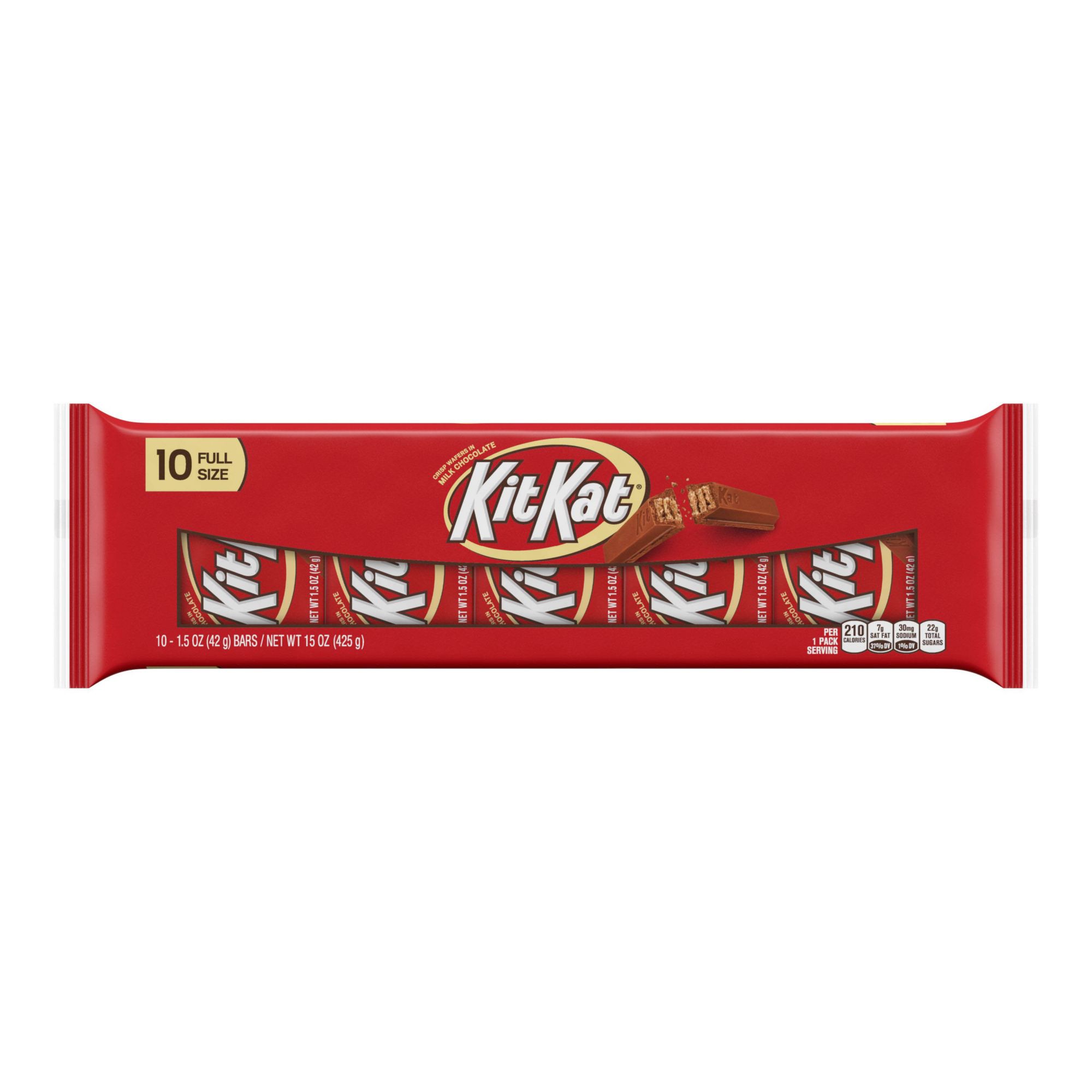 KIT KAT, Milk Chocolate Wafers Candy Snack Size Bulk, Individually Wrapped,  2 LB