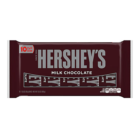 Hershey's Milk Chocolate Bars, 10 ct.