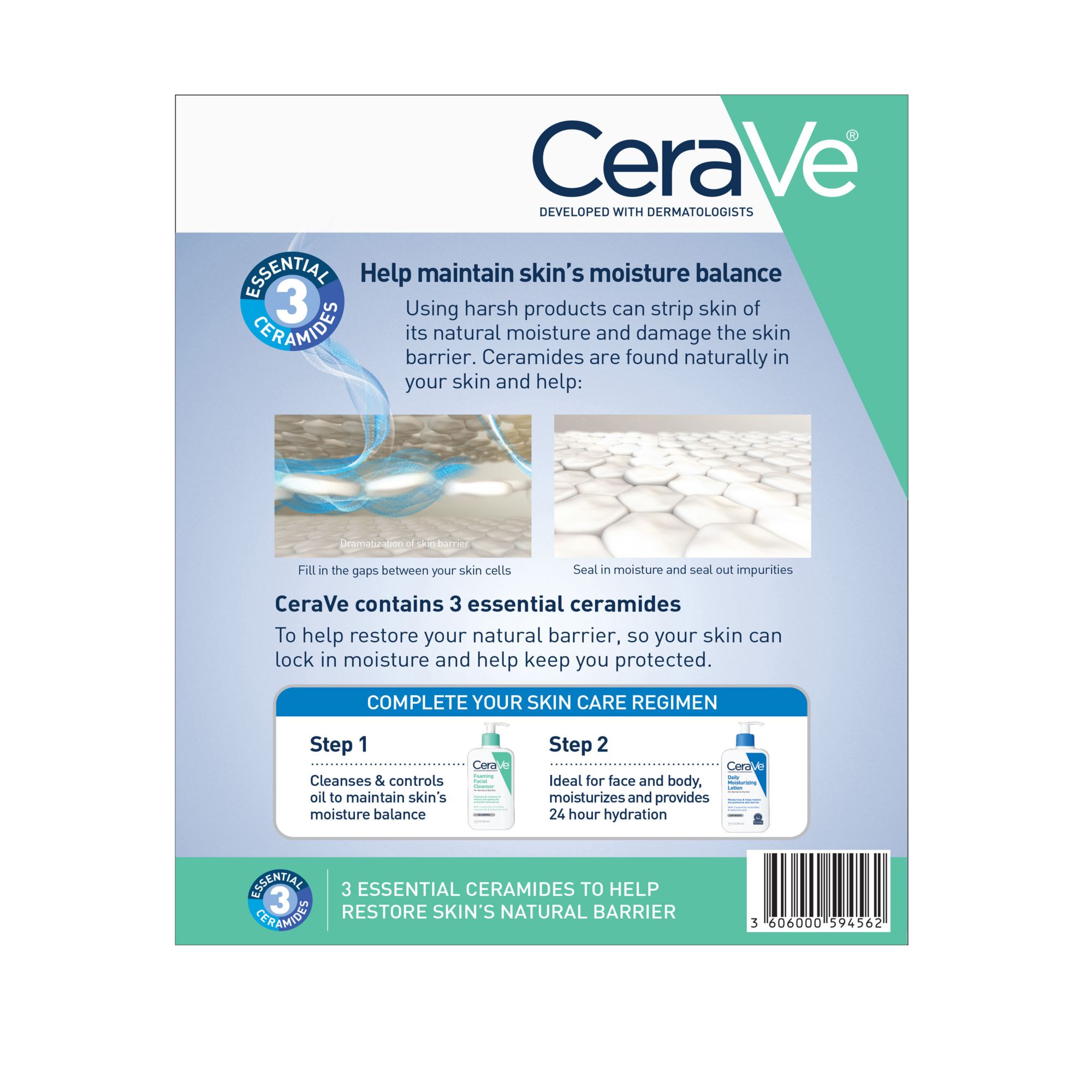 CeraVe Hydrating Cleanser, 2 pk./12 oz.