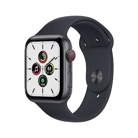 Apple Watch SE GPS with Space Gray Aluminum Case, 44mm - Midnight Sport Band