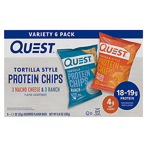 Quest Tortilla Style Protein Chips Variety Pack, 6 ct.