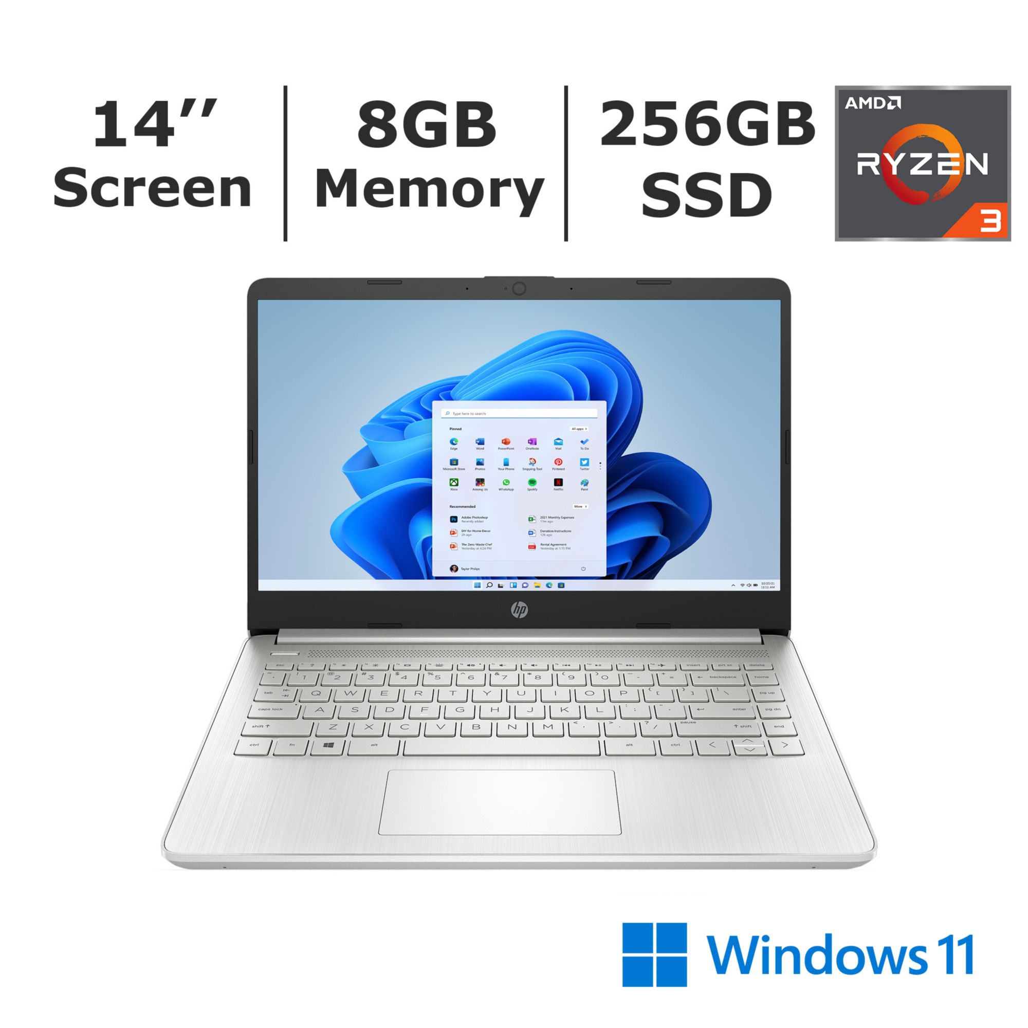 Universel bang øjeblikkelig HP 14-FQ1074 Laptop, AMD Ryzen 3 5300U Processor - BJs Wholesale Club