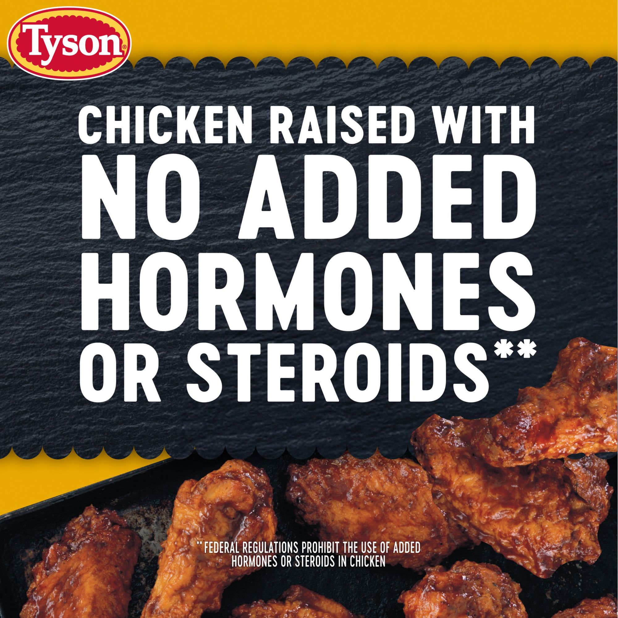 Tyson Honey BBQ Bone-In Chicken Wings, 4 lbs.