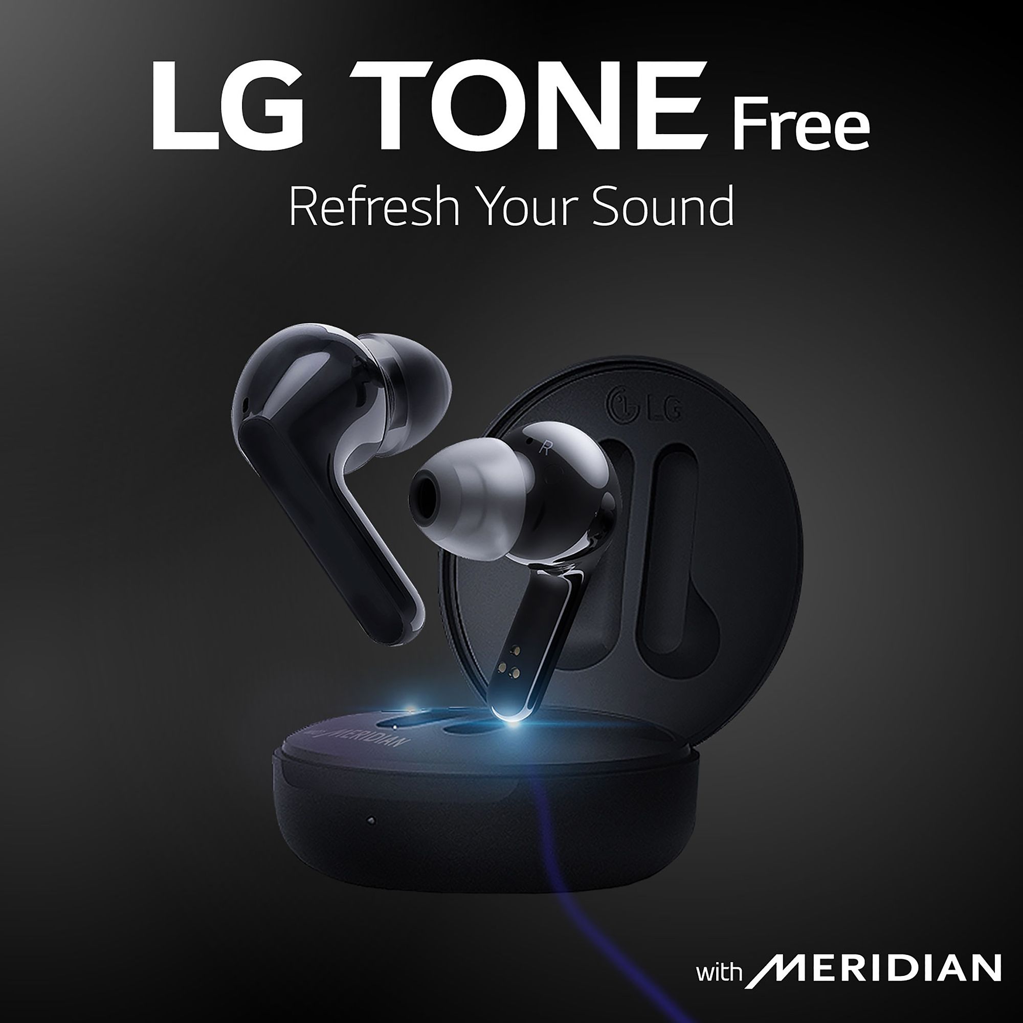 LG Tone Free HBS-FN5W Bluetooth Wireless Stereo Earbuds with Meridian Audio
