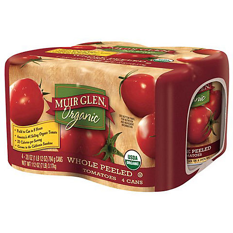 Muir Glen Organic Whole Peeled Tomatoes, 4 pk./28 oz.