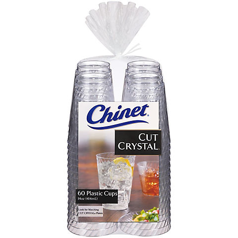 Chinet 14-Oz. Crystal Cups, 60 ct. - Clear
