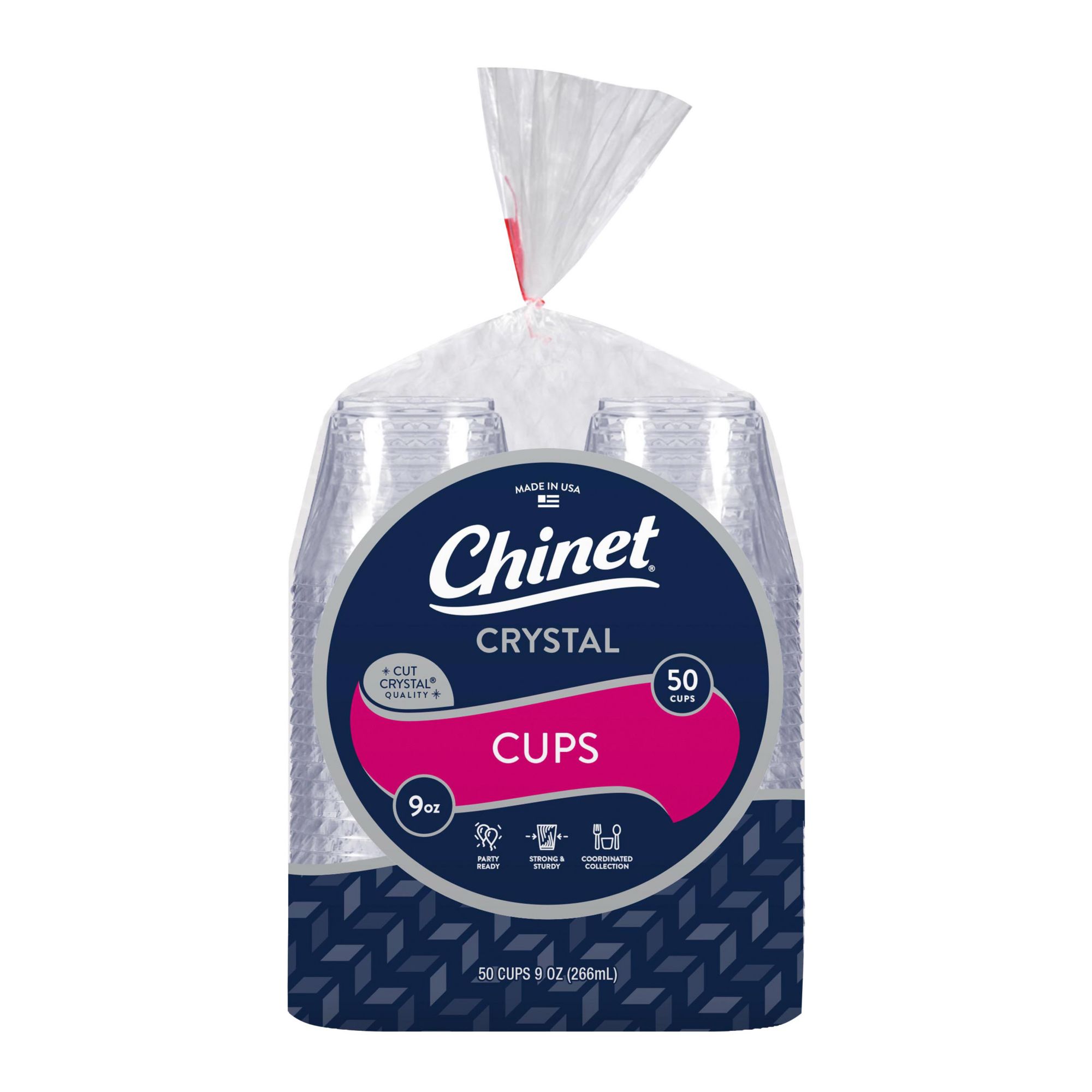 Chinet Cups, Crystal, 10 Ounce - 150 cups