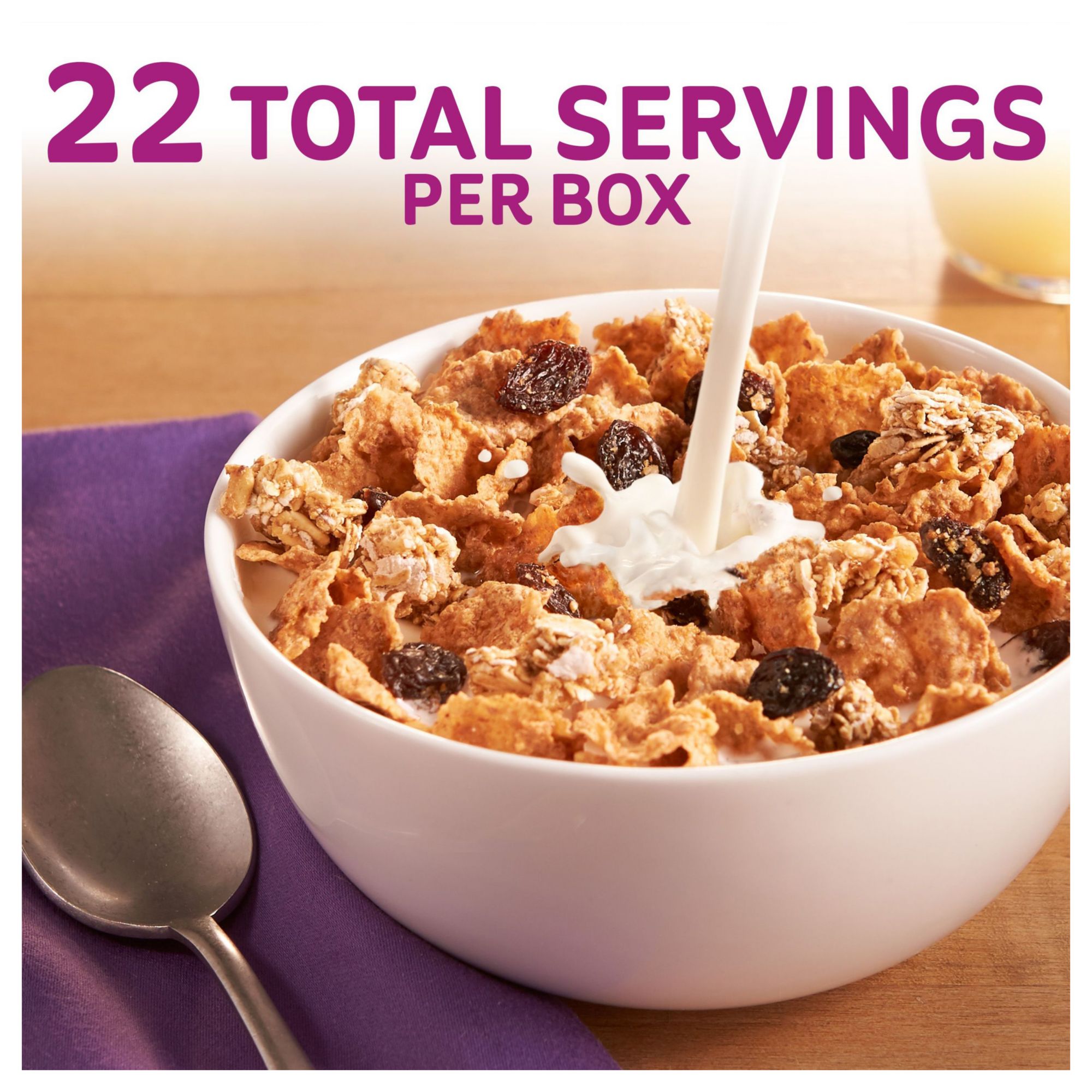 Raisin Bran Crunch with Fiber Cereal, 43.3 oz.