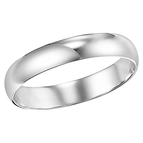 4mm Wedding Band in 14k White Gold