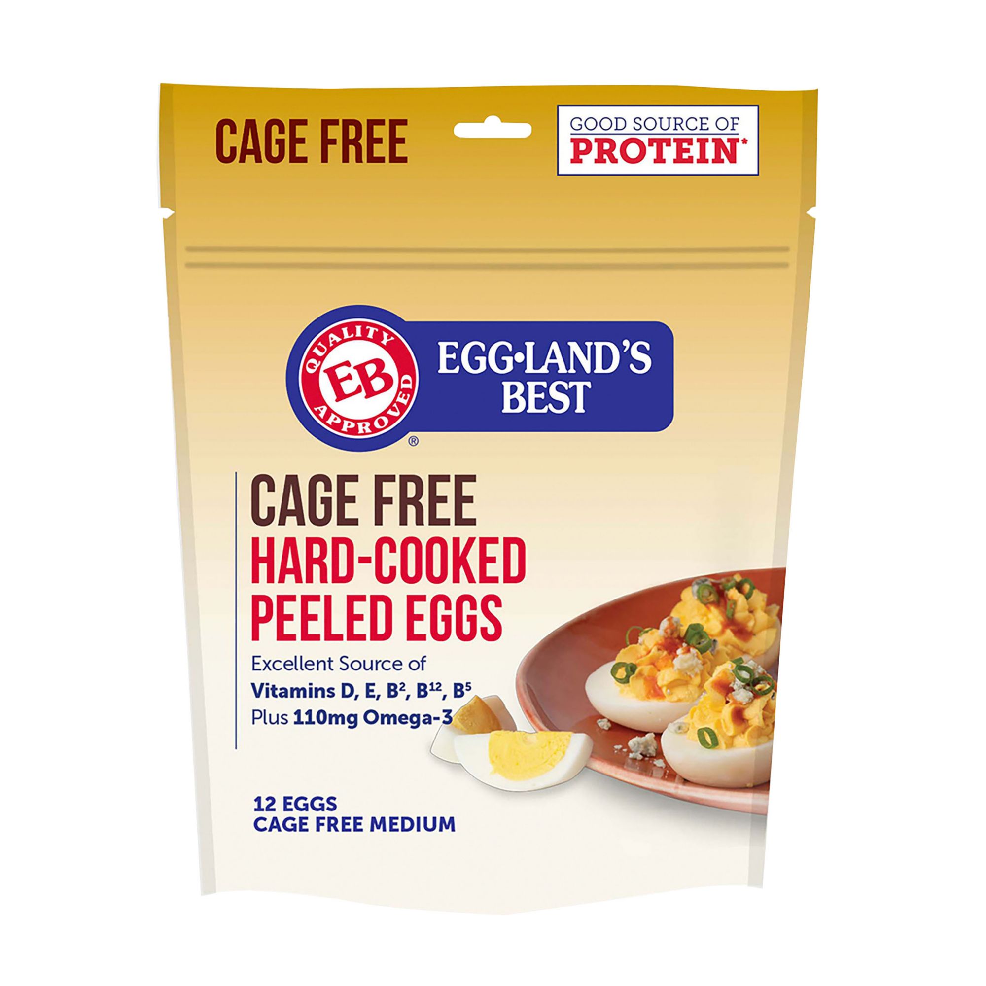 Hard Cooked Peeled Eggs, Eggland's Best Eggs