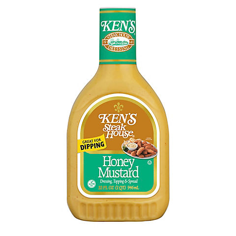 Kens Steak House Honey Mustard Salad Dressing, 32 oz.
