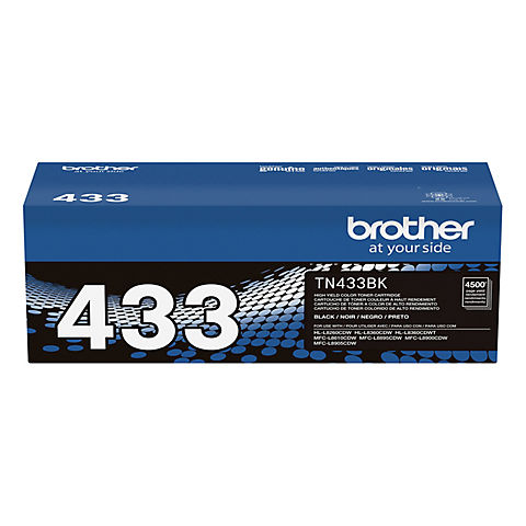 Brother TN433BK Black High-Yield Toner Cartridge