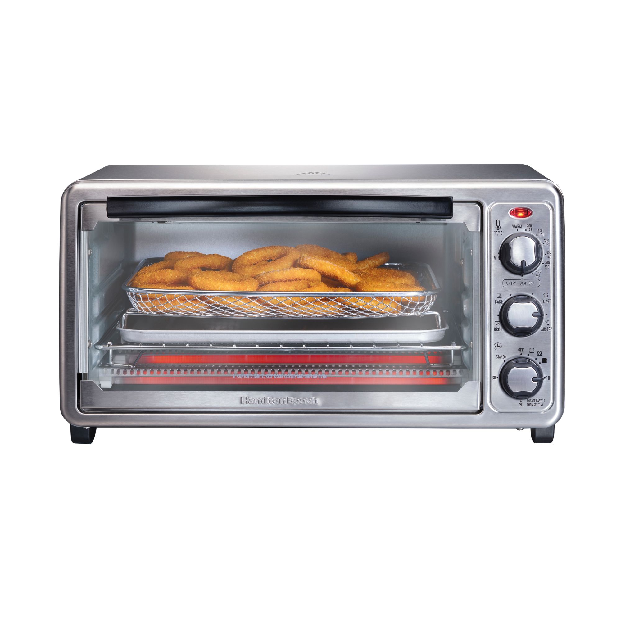 Best Buy: Hamilton Beach Sure-Crisp 6-Slice Air Fryer Toaster Oven  Stainless Steel 31413