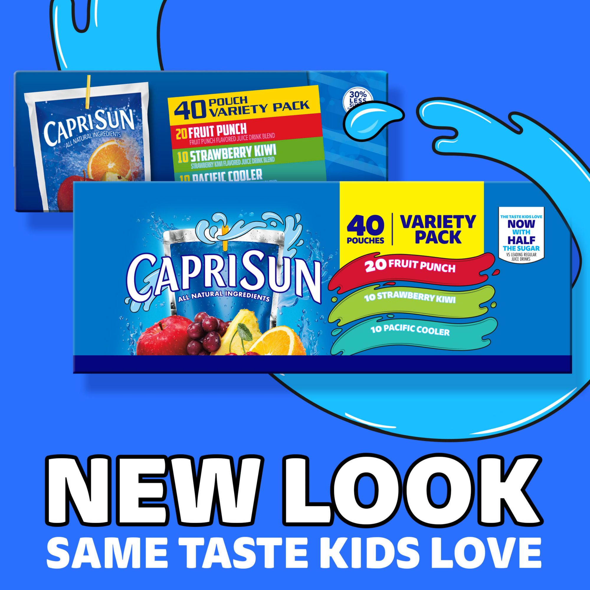 Save on Capri Sun Juice Drink Pouches Strawberry Kiwi All Natural - 30 pk  Order Online Delivery