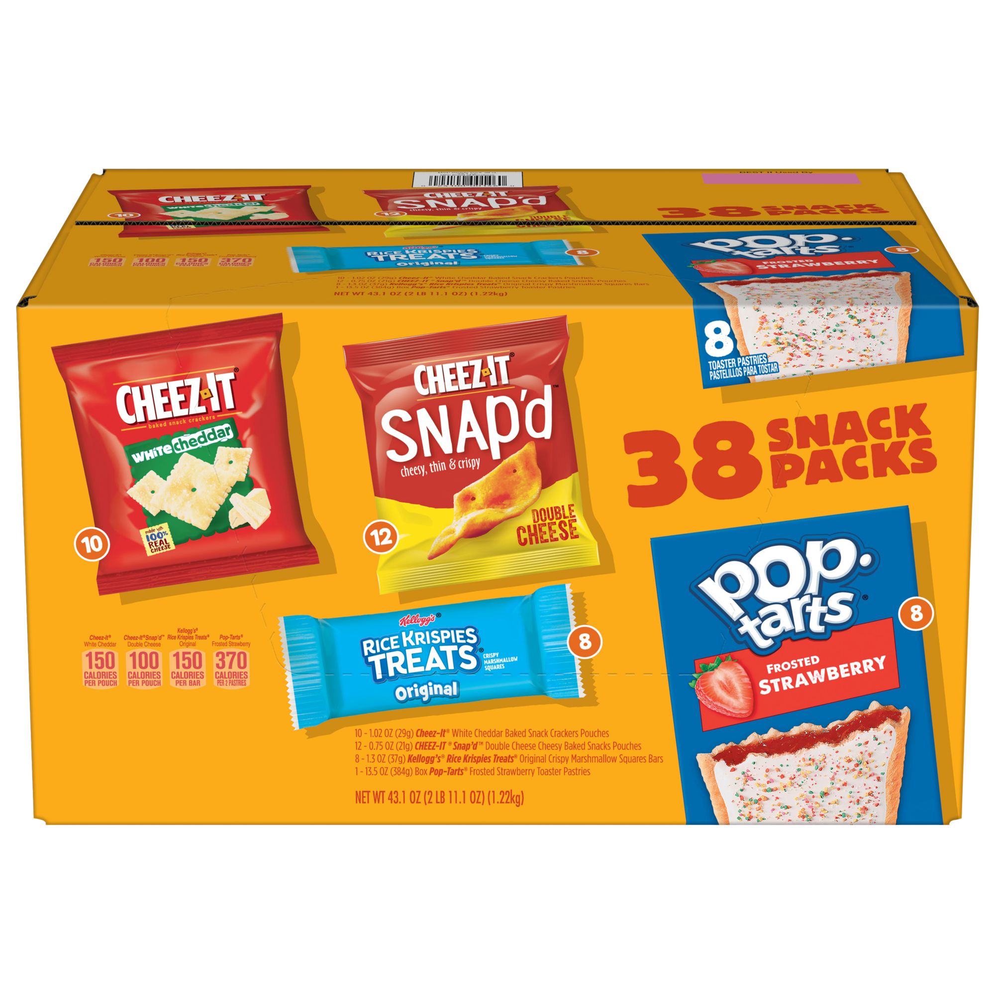 Snack Gift Pack 45 Count Variety Snack Box, Lunch Box Snacks, Care