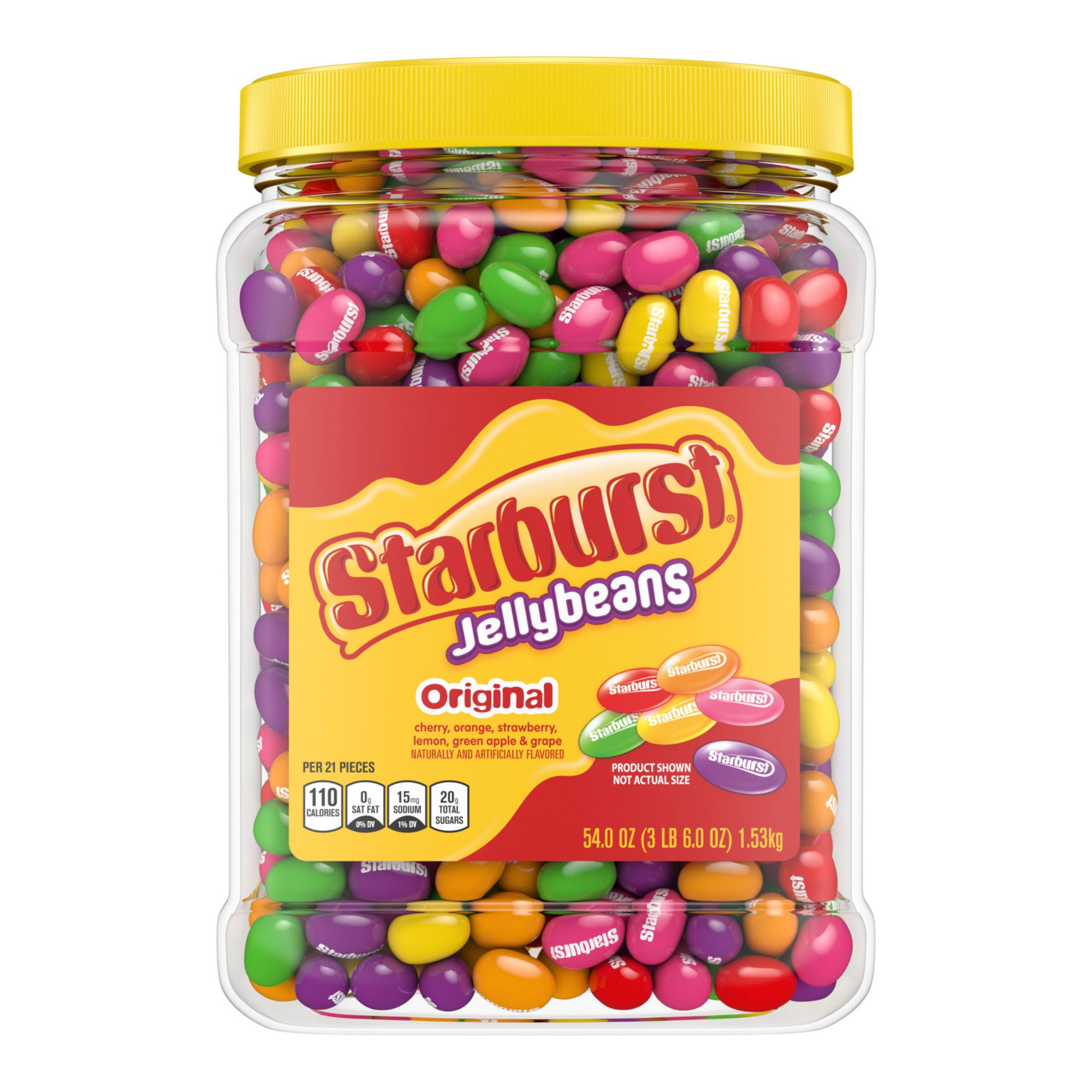 Starburst Original Easter Jelly Beans Chewy Candy Bulk Jar, 54 oz