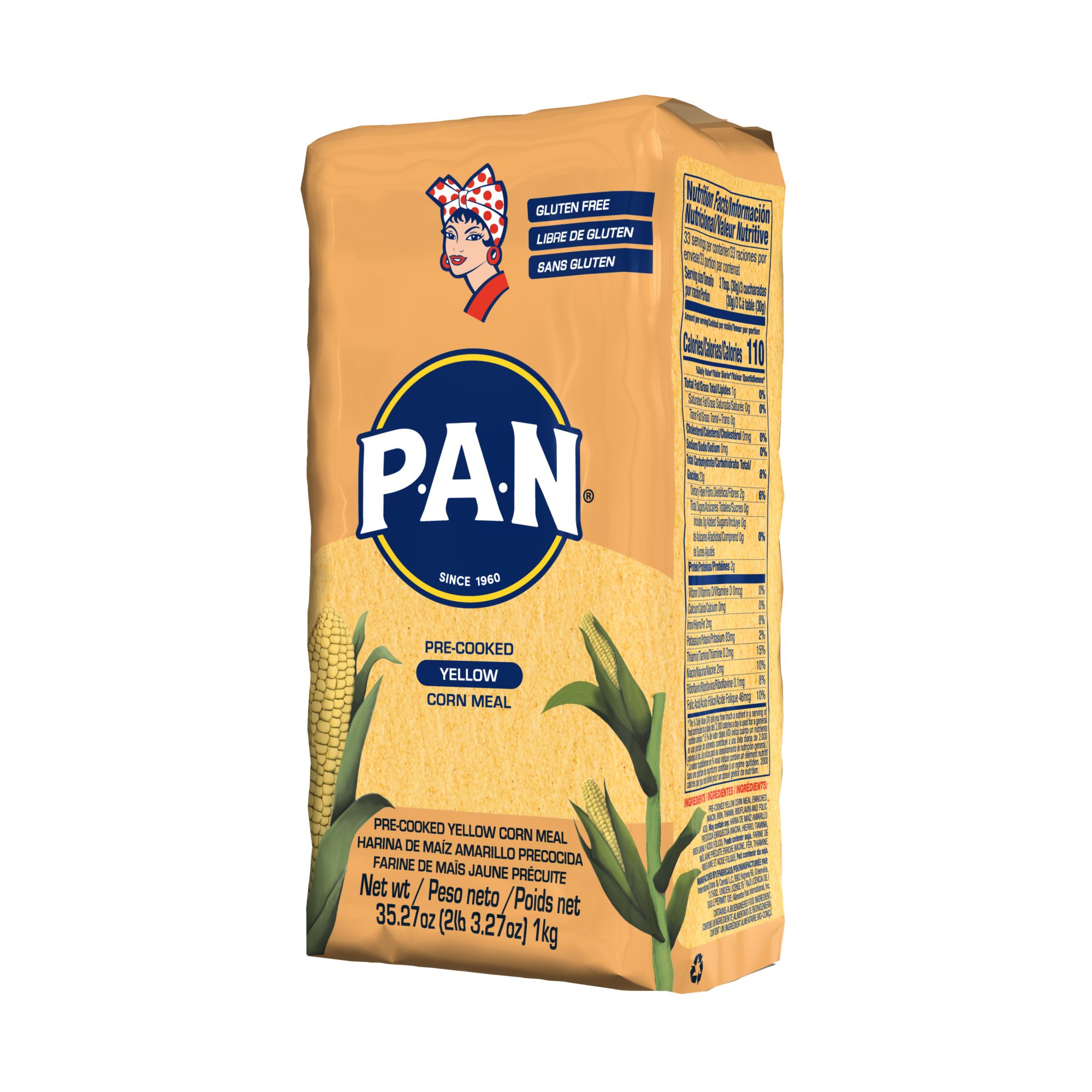 P.A.N. Pre-cooked Yellow Corn Meal, 5 lbs.