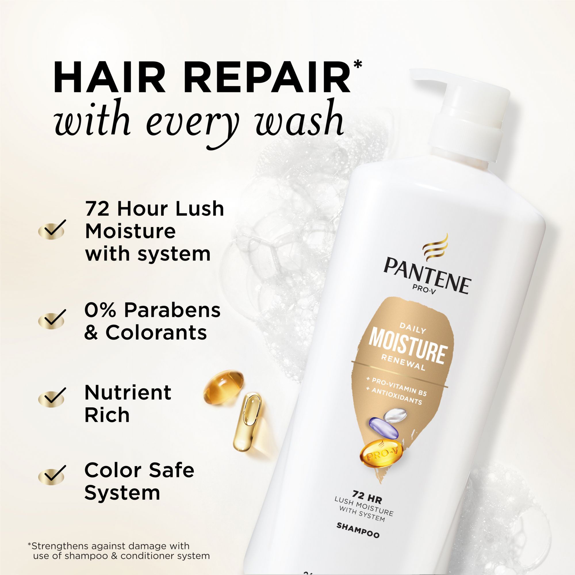 Pantene Smooth and Sleek Shampoo, 12.0 oz - Foods Co.