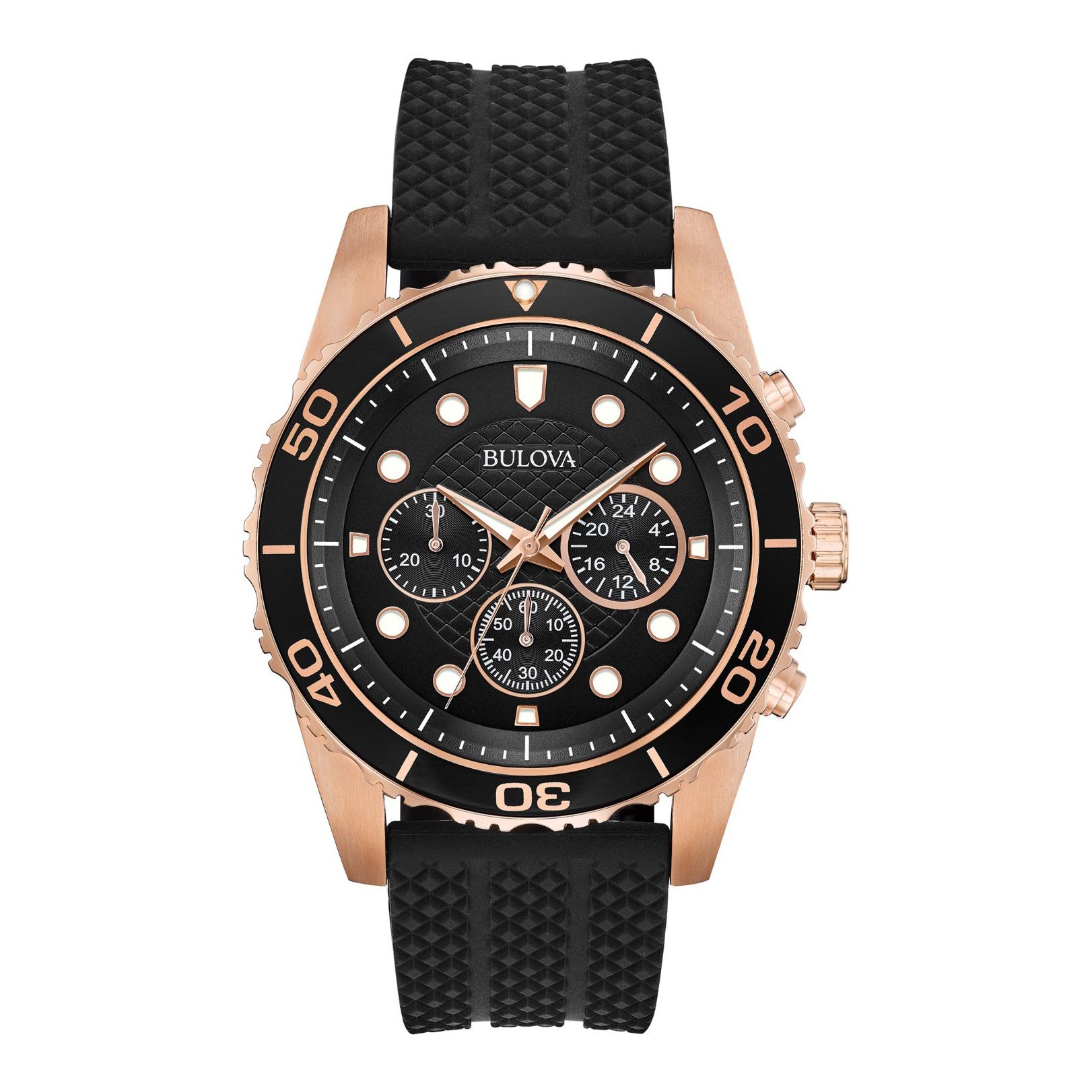 Bulova gold on sale and black watch