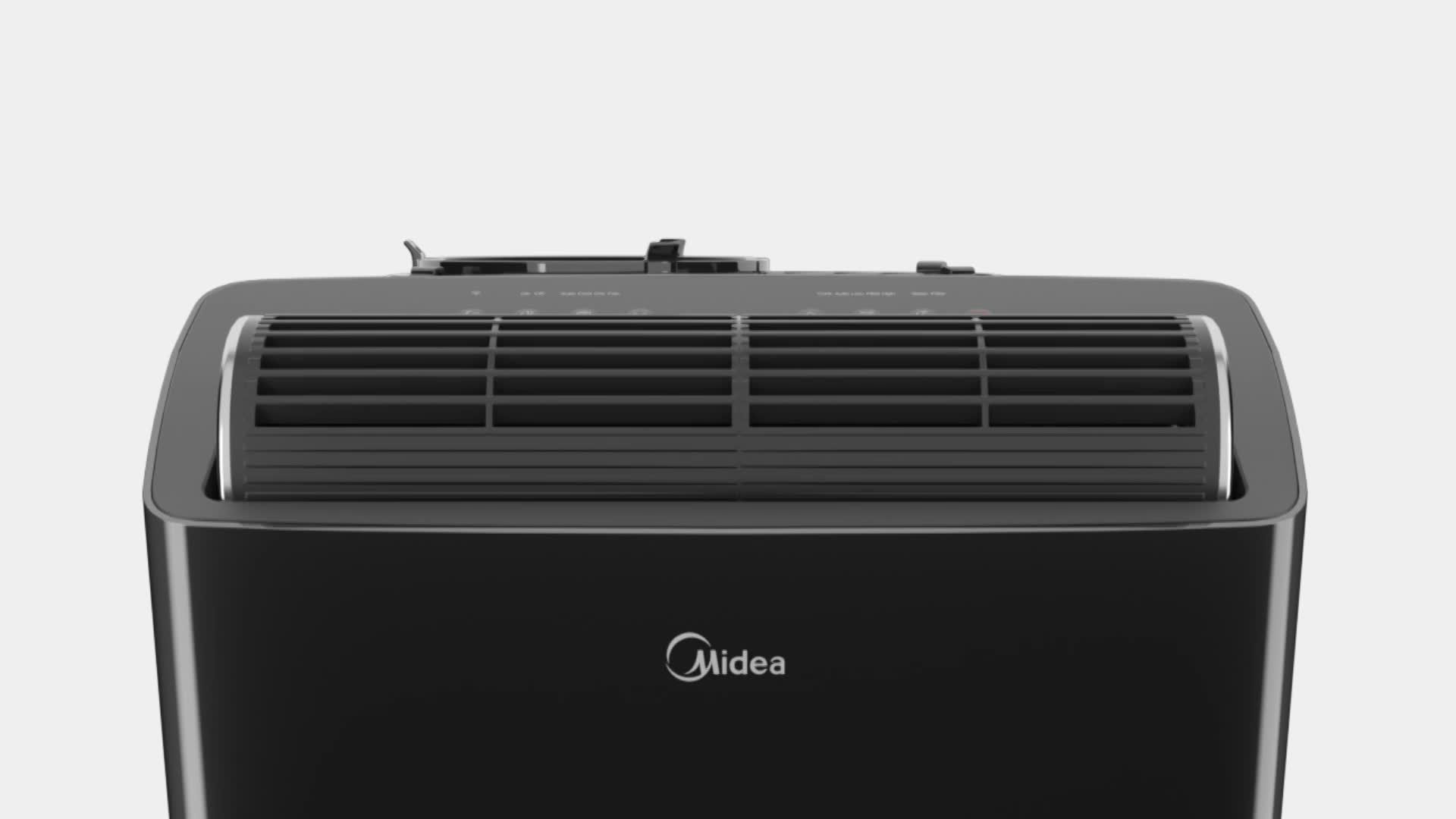 Midea Duo 12,000-BTU Inverter Portable Air Conditioner - Black