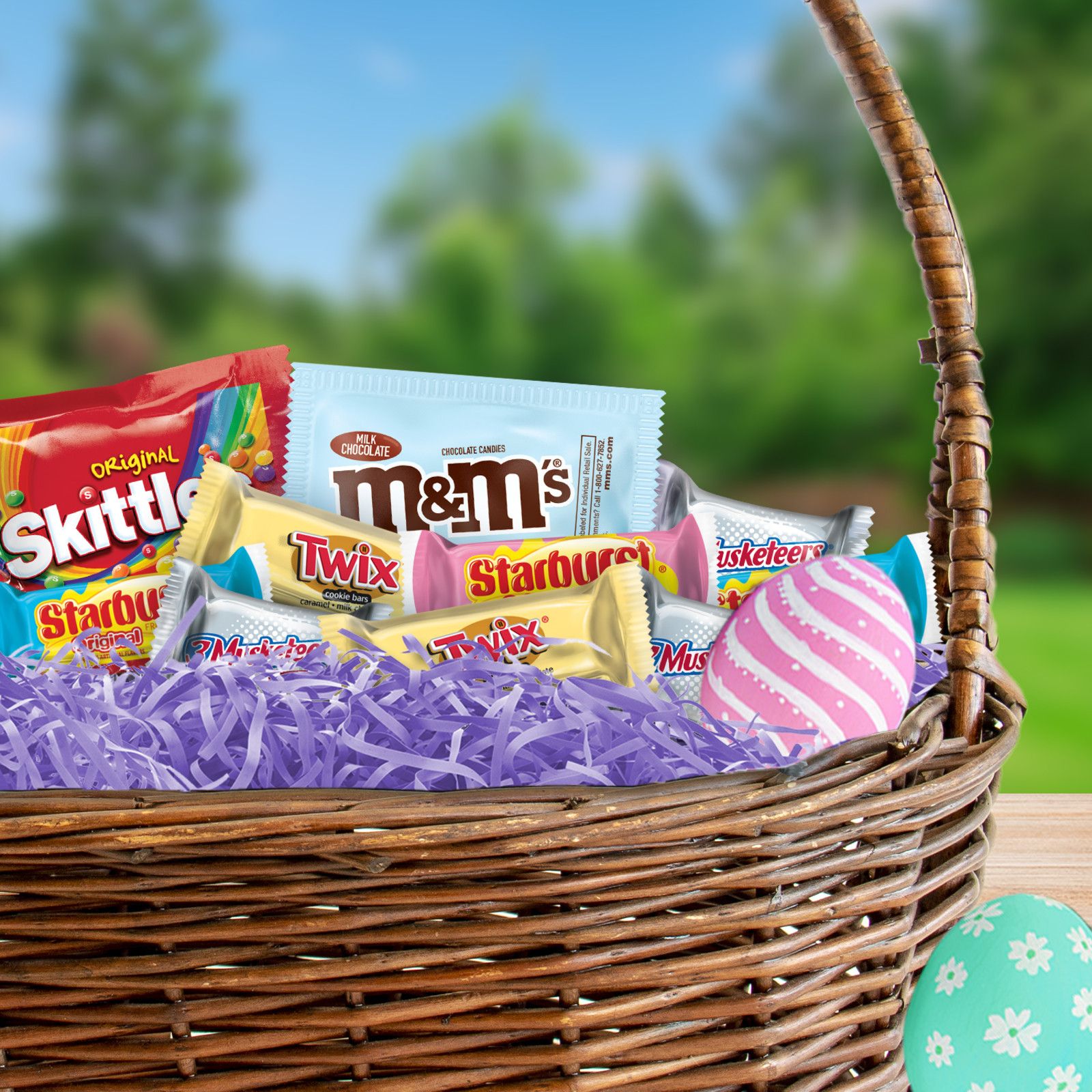 M&m's, Twix, Skittles & More Assorted Easter Candy Variety Pack, 200 Ct 