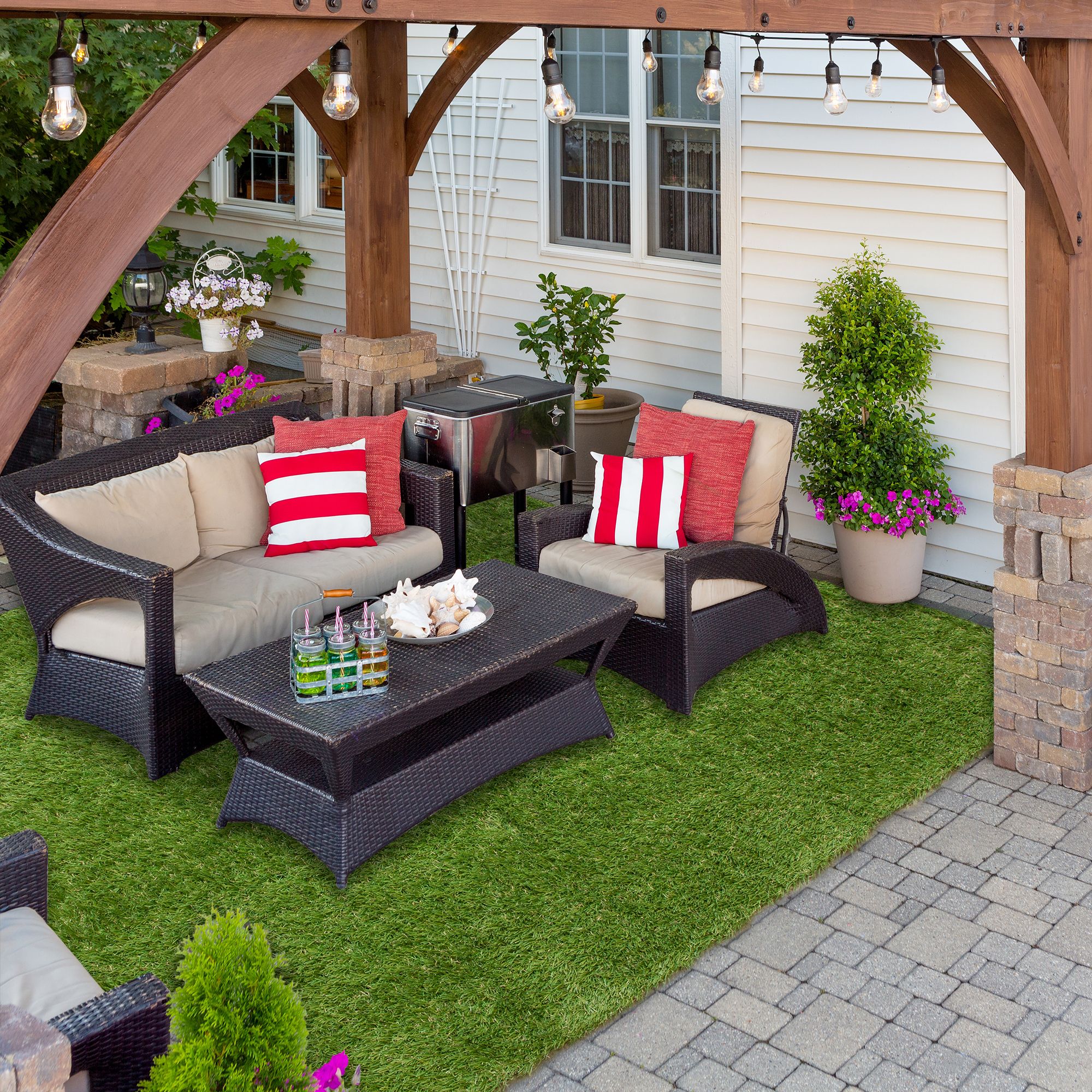 Fake grass deals for patio