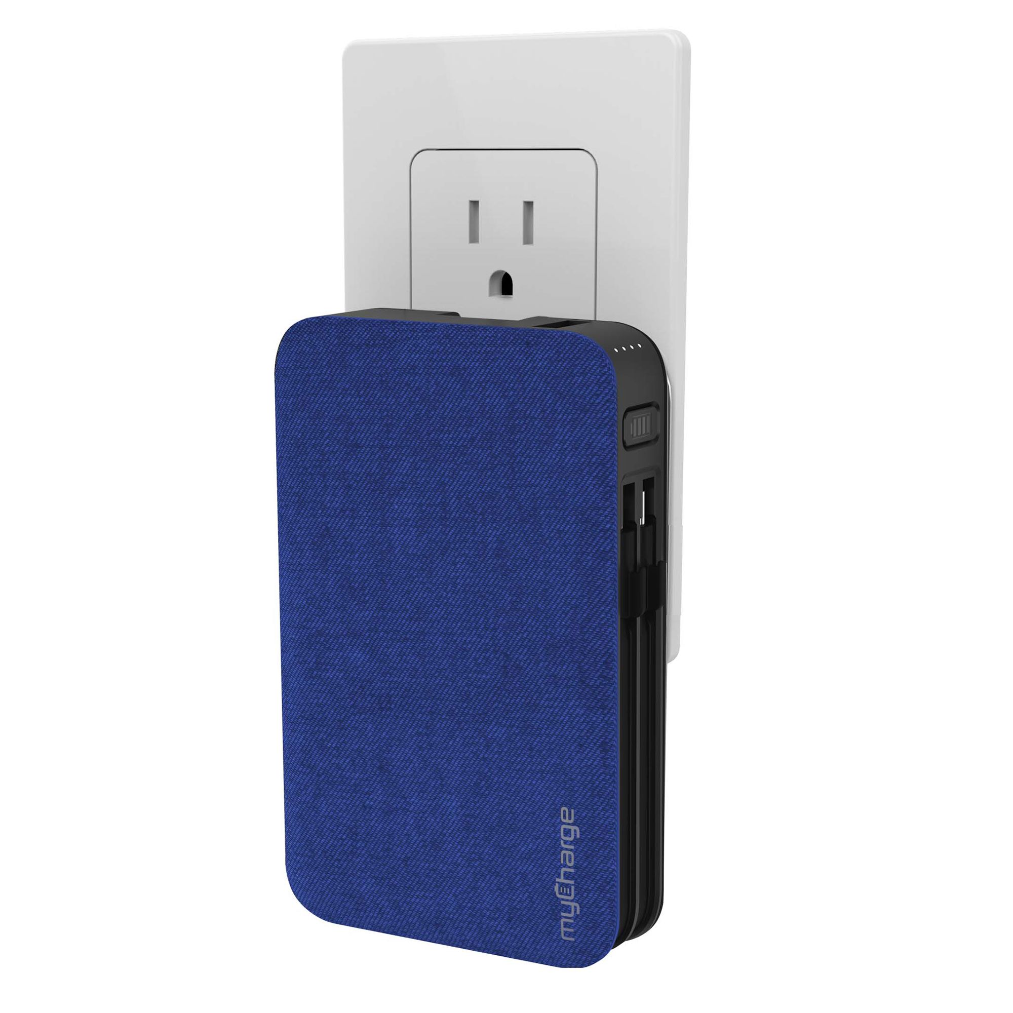 myCharge 10000mAh Power & Go Power Bank - Blue