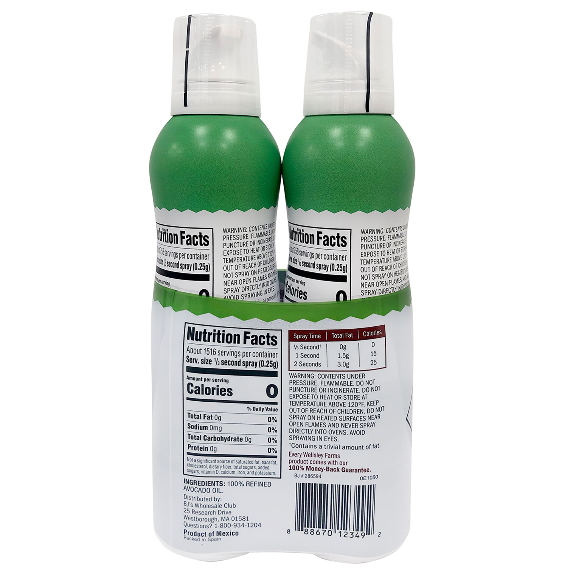 Wellsley Farms Cooking Spray, 2 ct.