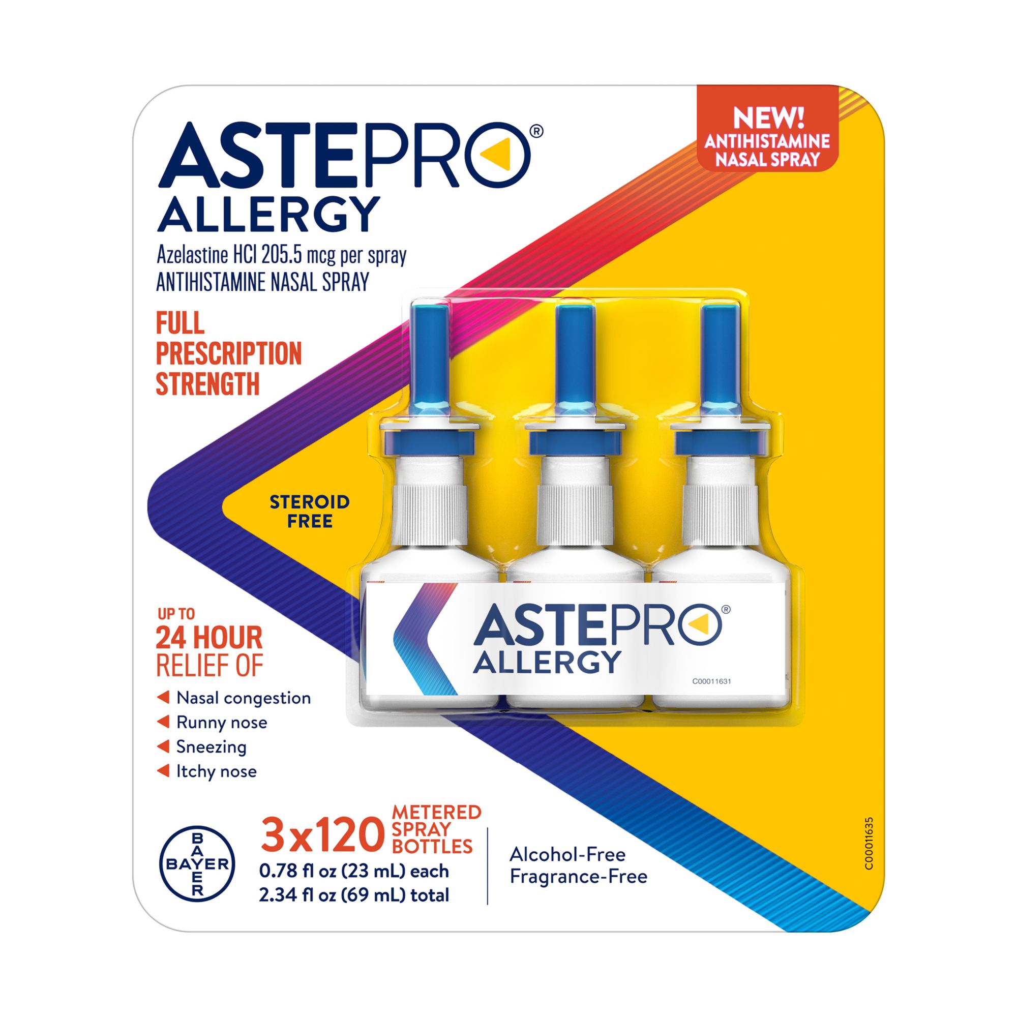 Over the counter allergy nasal clearance spray